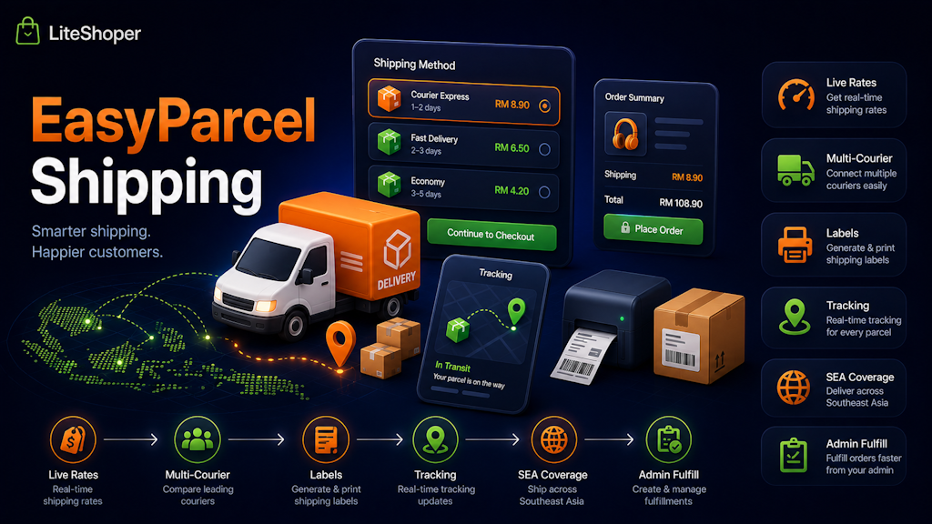 EasyParcel Shipping preview