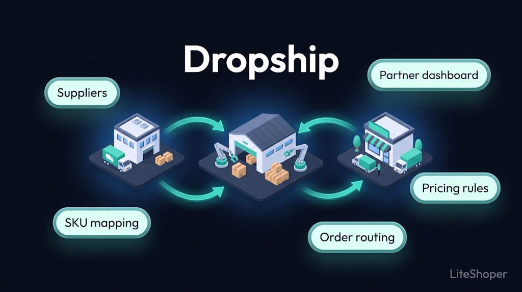 LiteShop Dropship preview