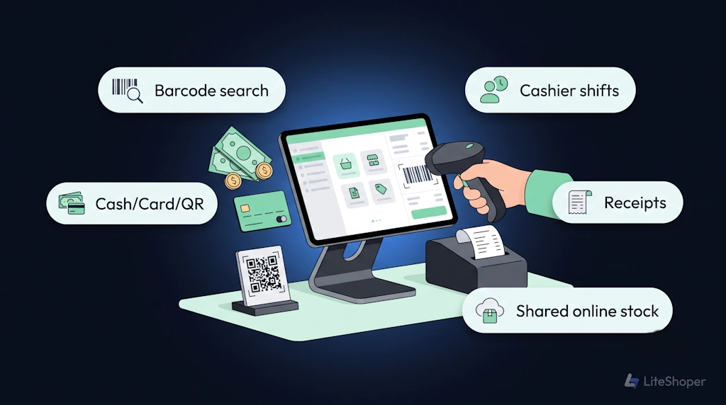 LiteShop POS preview
