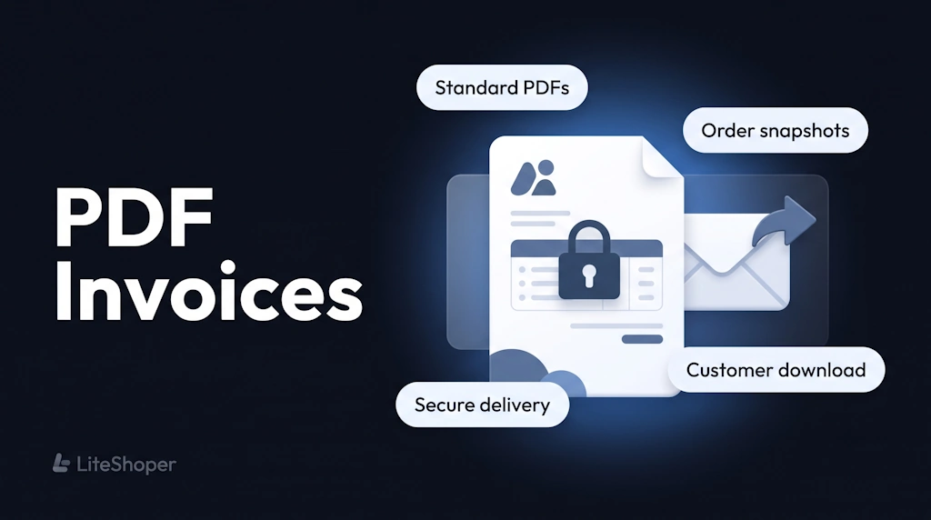 LiteShoper PDF Invoices preview